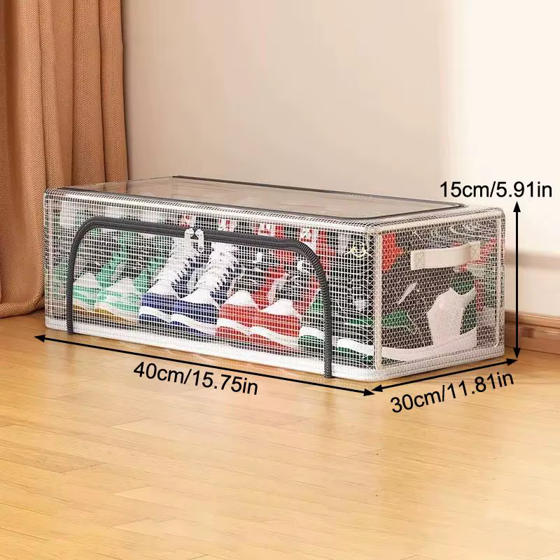 [CL]Boîte de rangement transparente pour chaussures de sport et talons hauts, pouvant être placée so