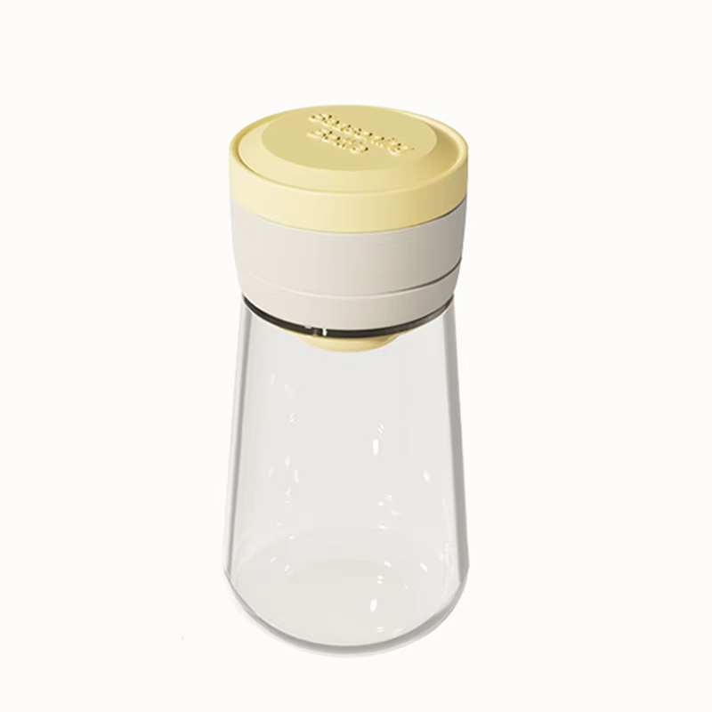 Distributeur de sel sans besoin de presse, réservoir de sel, bouteille de sucre en verre, Shaker, bo