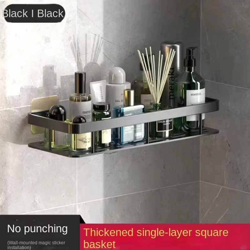 Étagère de rangement d'angle pour douche sans perçage, support mural pour salle de bain pour ranger 