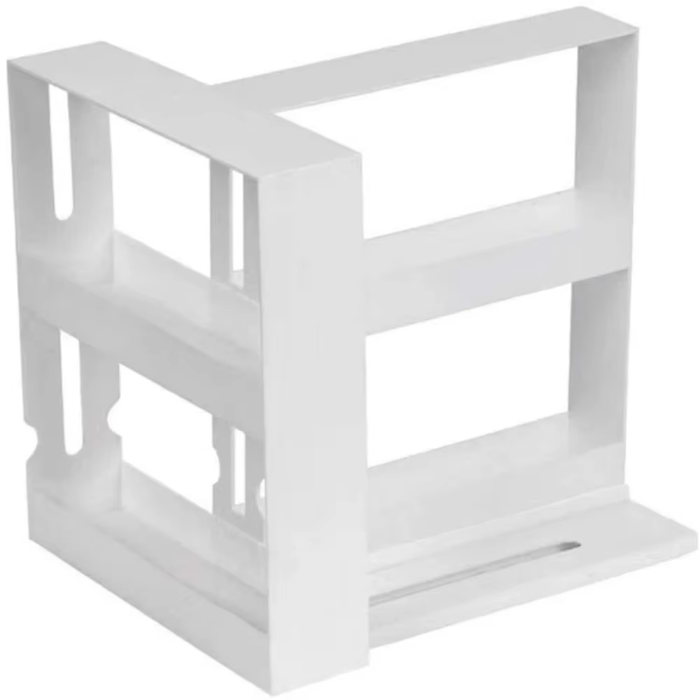 Étagère à épices rotative à 2 niveaux - Étagère de rangement multifonctionnelle coulissante pour l'o