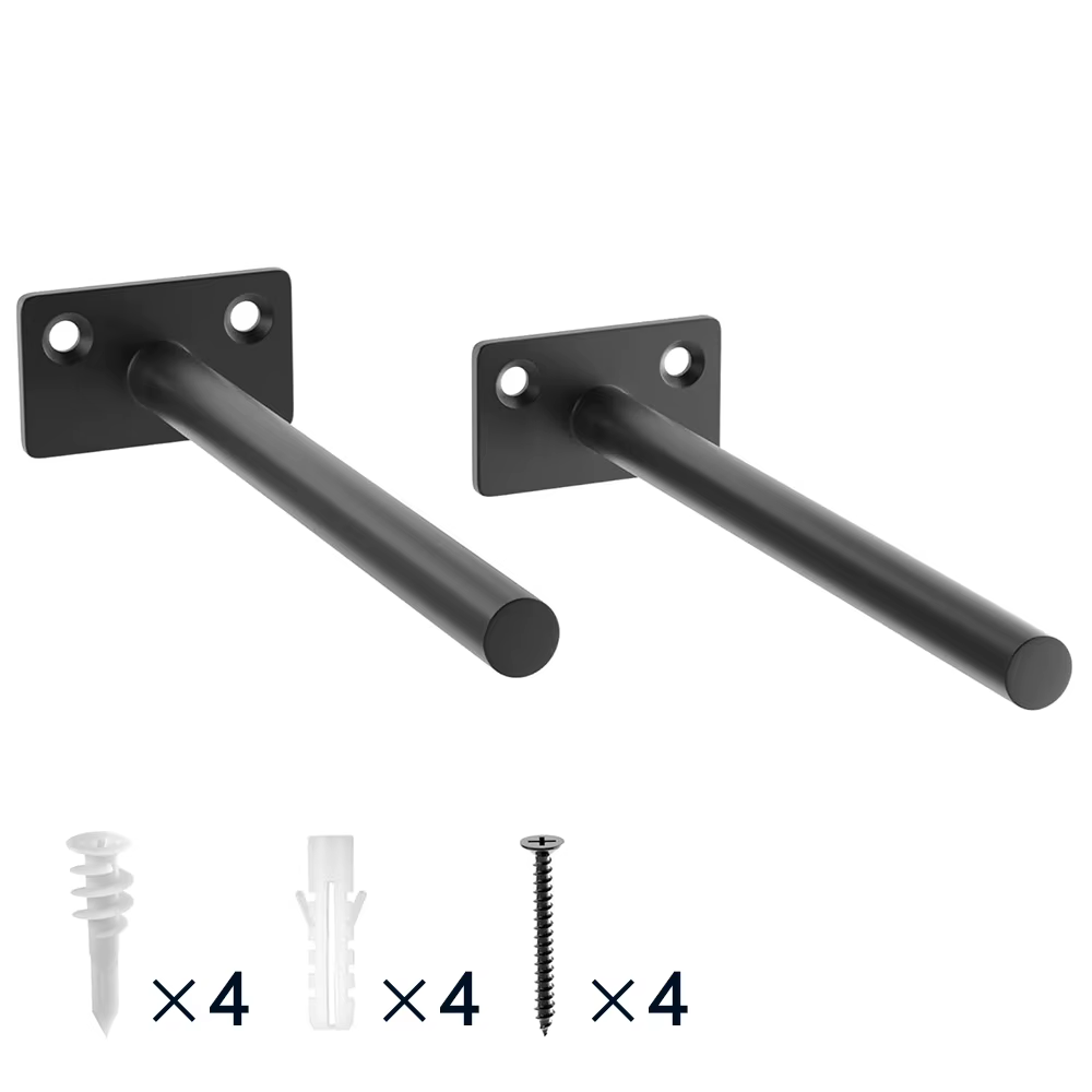 Paquet de 2/4/6 pièces d'étagères flottantes, 6 pouces, pour bois