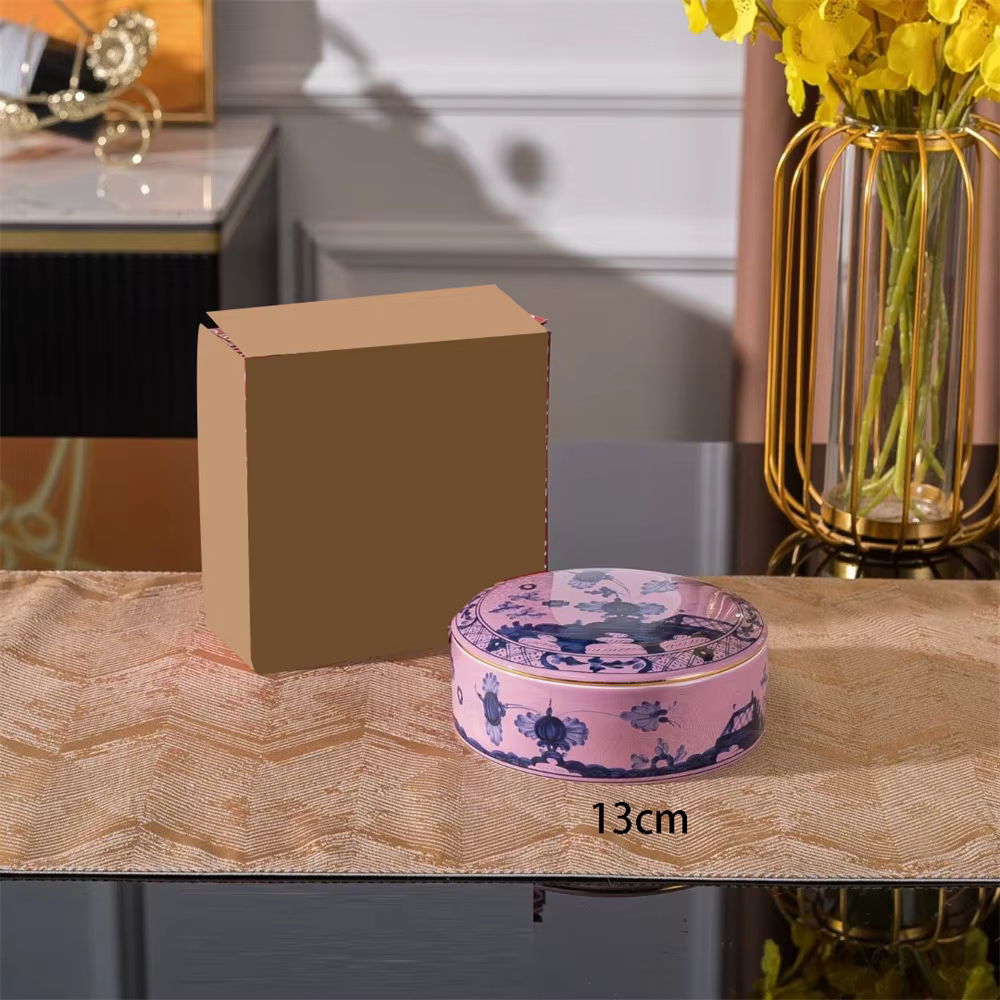 Boîte de rangement en céramique pour la maison, boîte à bijoux italienne pour bagues et boucles d'or