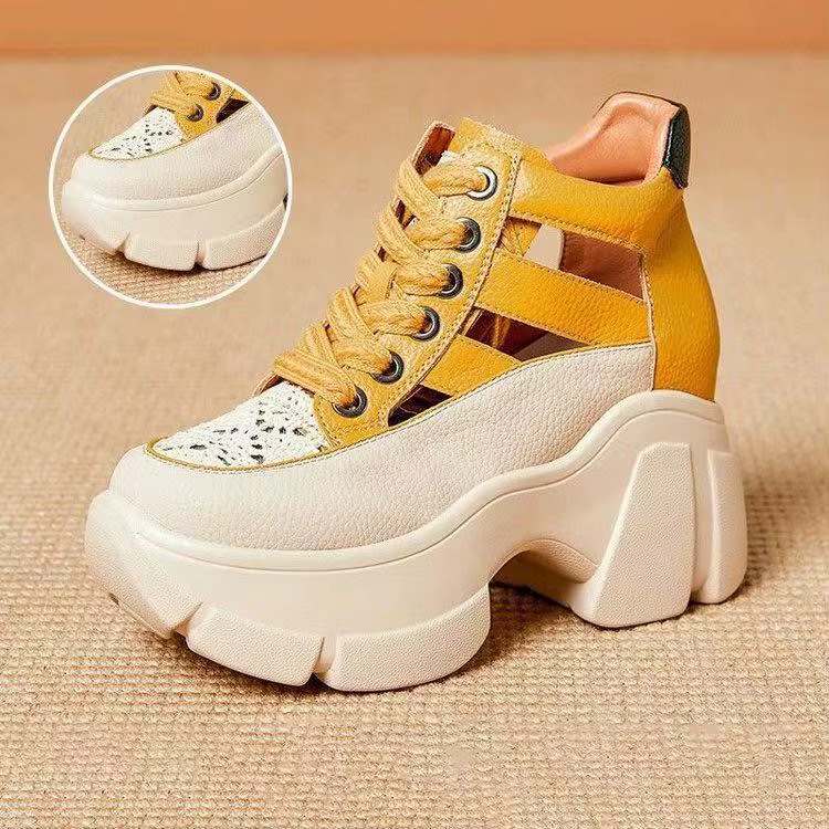Chaussures à talons pour femmes, baskets d'été à plateforme, chaussures pour femmes 2024, semelle ép