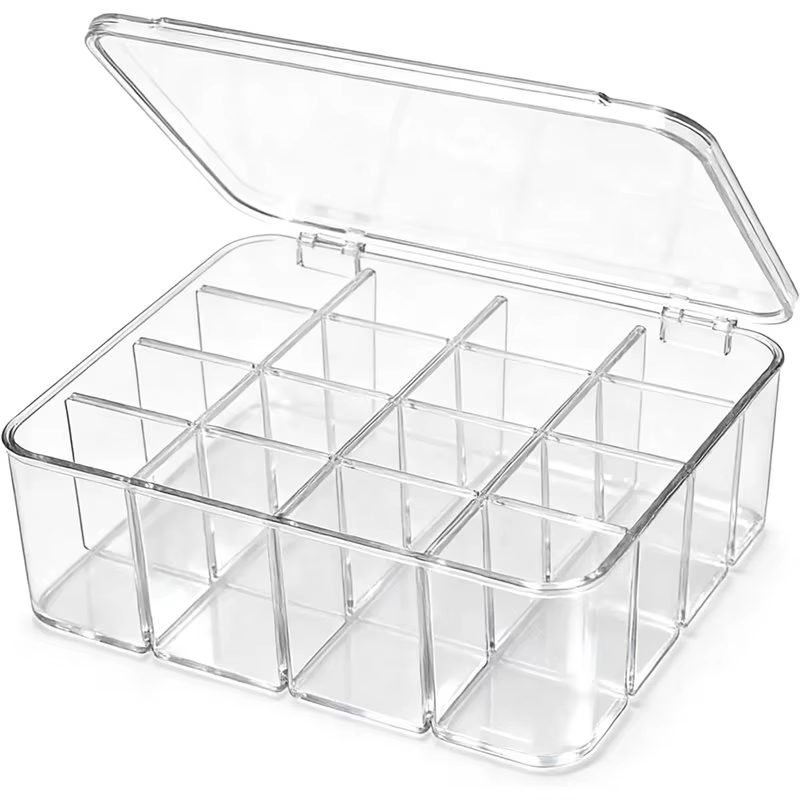 Boîte de rangement pour chaussettes et sous-vêtements B84B-Tie Box, boîte de rangement en plastique 