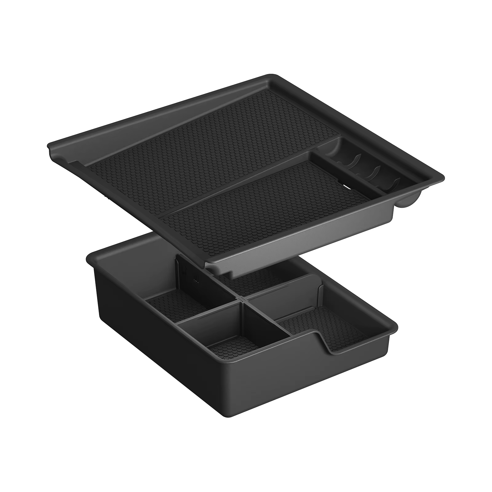 SMABEE pour Chevy Silverado EV 2024-2026 Center Console Boîte De Rangement Plateau Double-couche Org