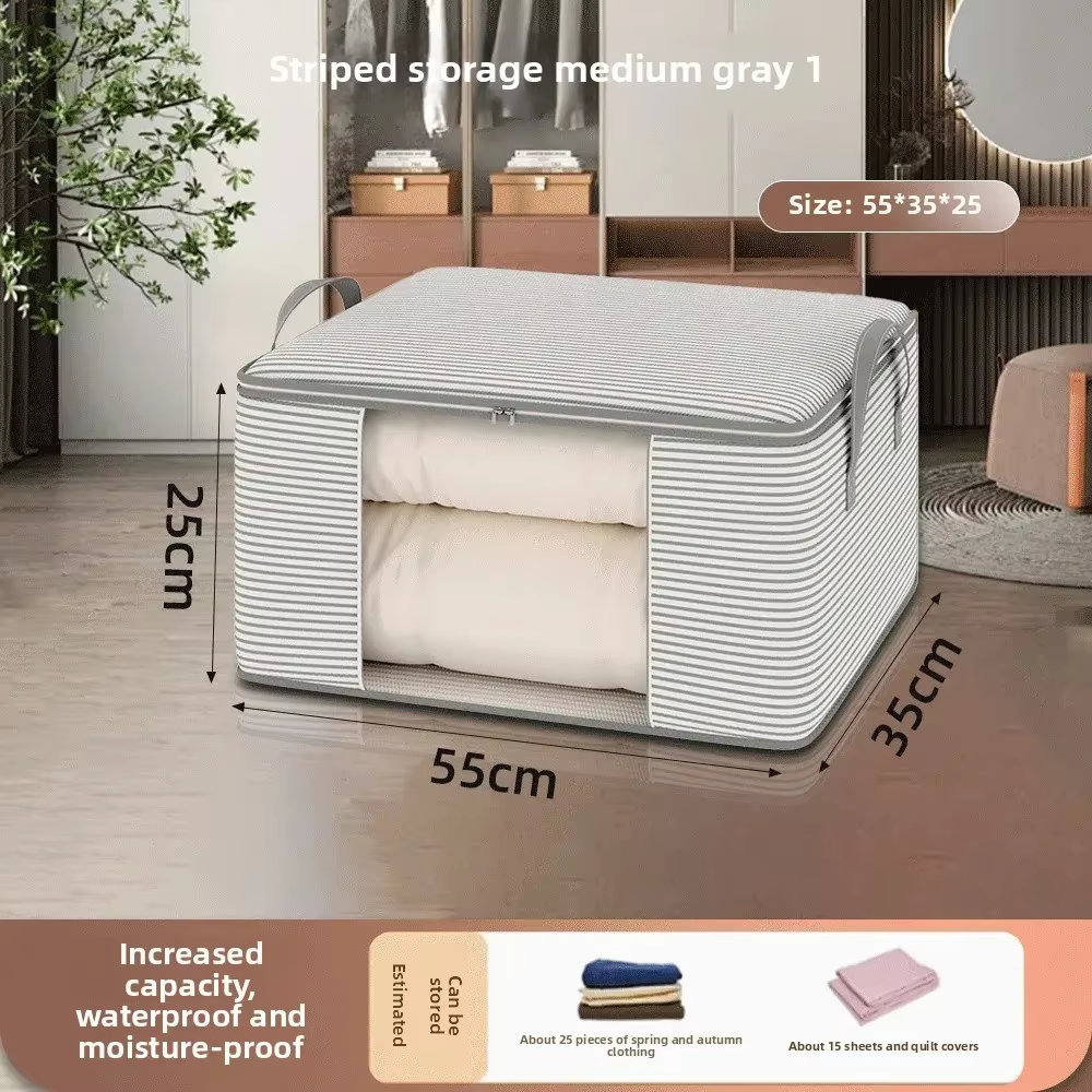 Sac de rangement pour couette – Sac de rangement pliable pour couettes, oreillers, gain de place ant