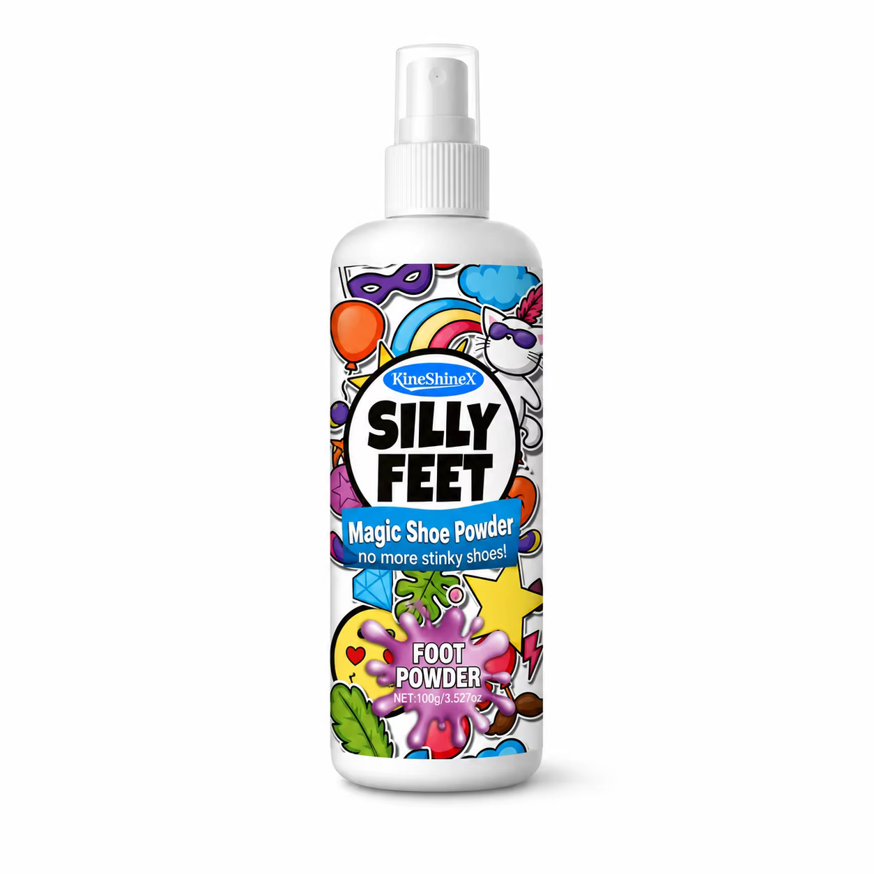 Spray Désodorisant pour Chaussures (Baskets et Bottes), 100ml, Rafraîchisseur de Pieds à la Menthe P