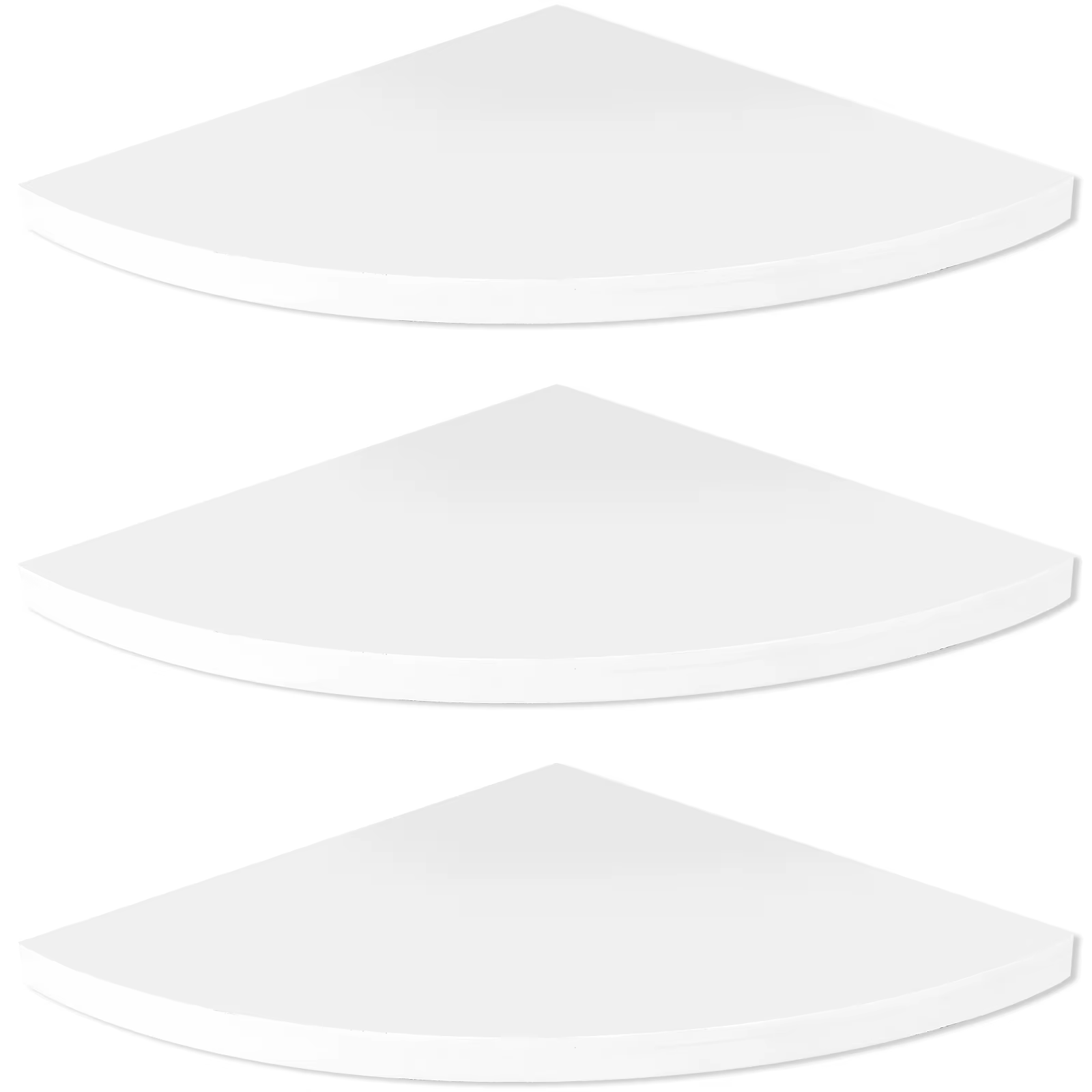 Étagère flottante d'angle murale, 3 pièces, étagères de rangement d'angle, gain de place, support mu
