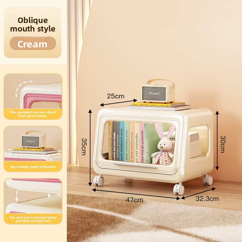 Armoire de rangement de jouets pour enfants, casier, étagère à livres, armoire de rangement multifon