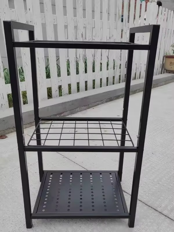 Support de rangement en métal en fer forgé, nettoyage de jardin, outils de jardin, stockage d'outils