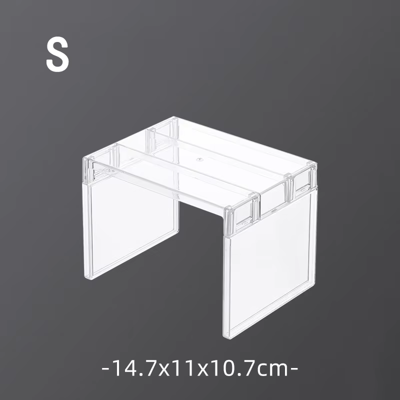 Étagère superposée pour réfrigérateur, étagère de rangement de cuisine, rangement de figurines de jo
