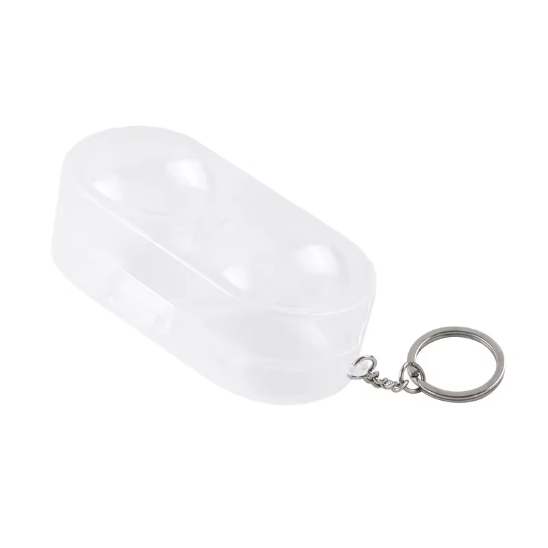 Boîte de rangement pour 2 balles de tennis de table avec porte-clés, boîte de transport pour balles 