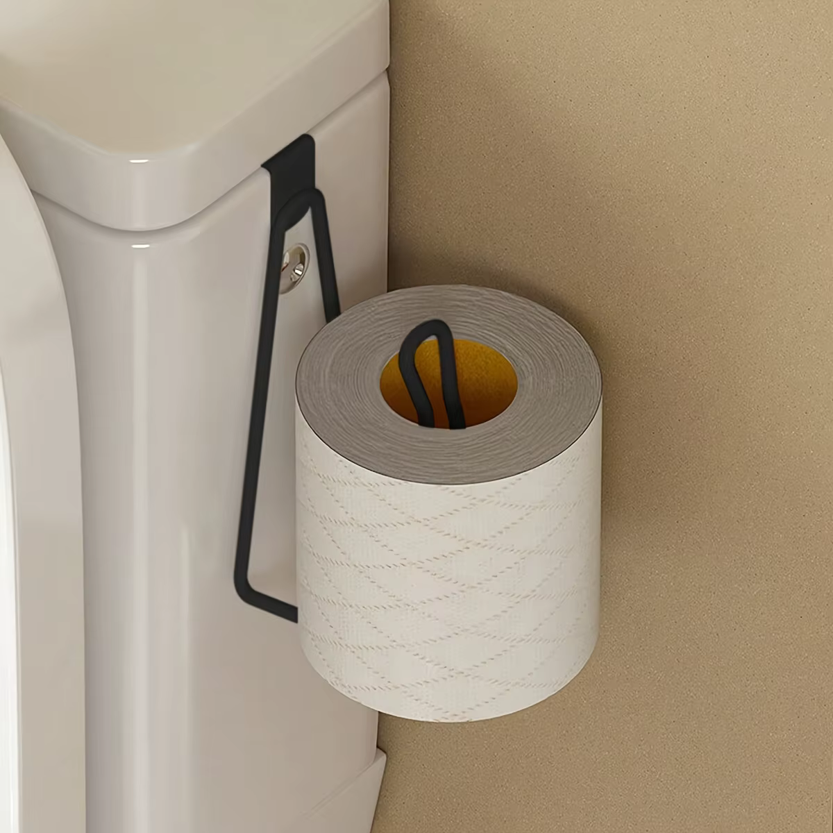 Porte-papier hygiénique mural en acier inoxydable, conception peu encombrante sans perceuse, accesso