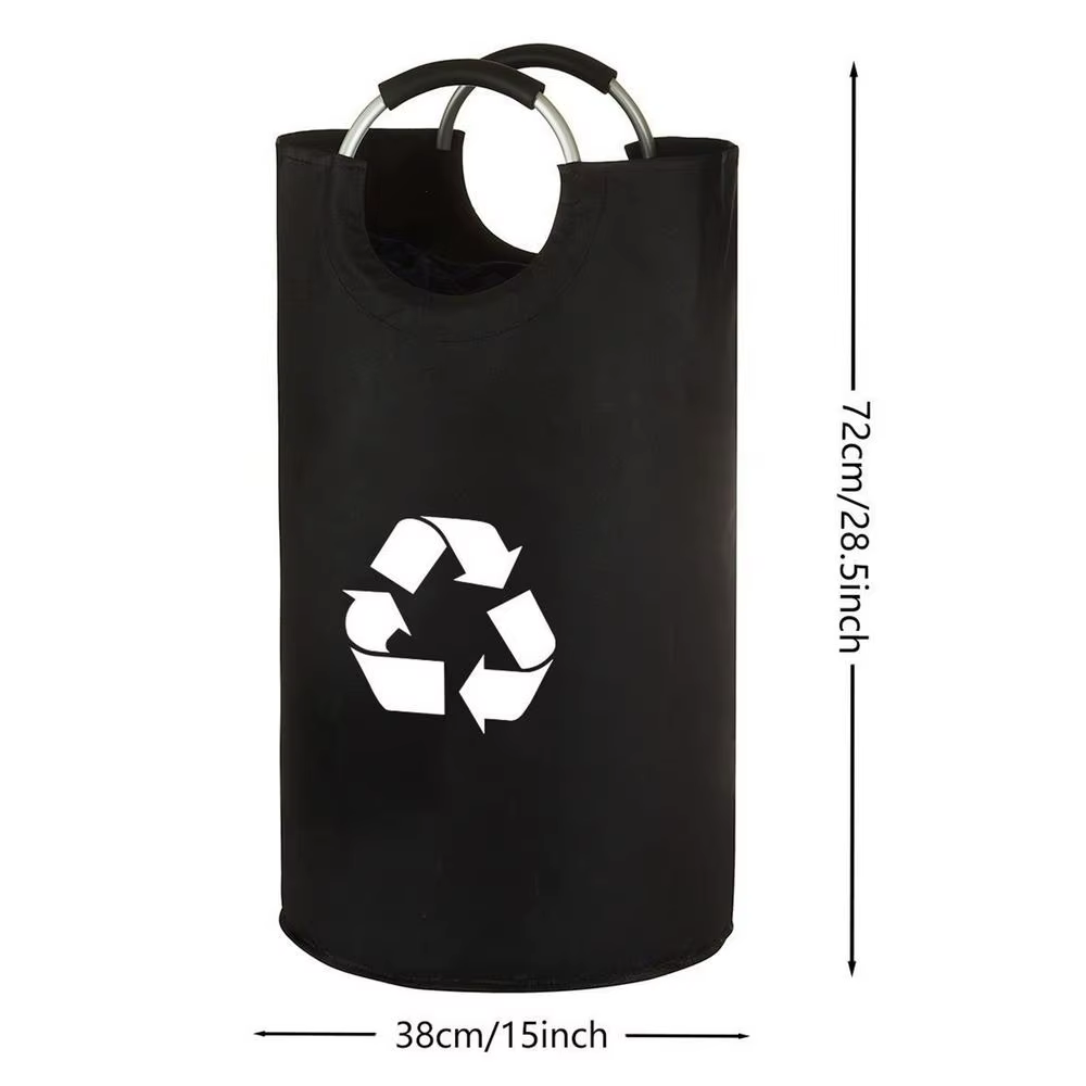 Panier de rangement pliable 82L pour bouteilles vides, sac collecteur de bouteilles d'eau usée pour 