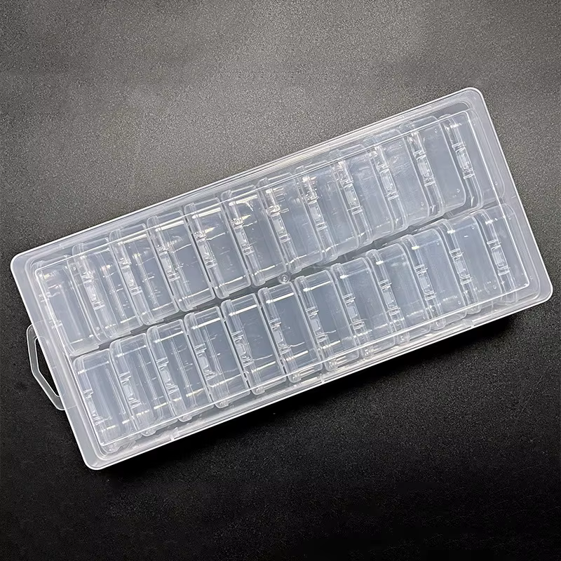Boîte de rangement pour peinture au diamant, 24 petits contenants transparents en plastique pour per