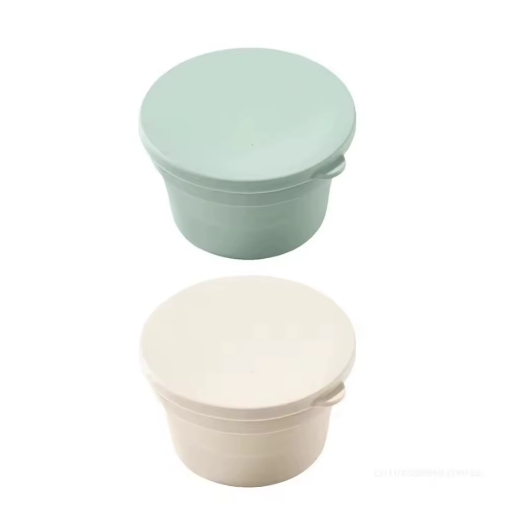 Mélanger la boîte à pâte à Pizza avec couvercle, polyvalent, pliable, antiadhésif, en Silicone, pain