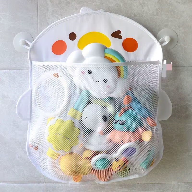 Sac de rangement en maille pour salle de bain, baignoire, dinosaure, animaux, jouets de bain, sac su