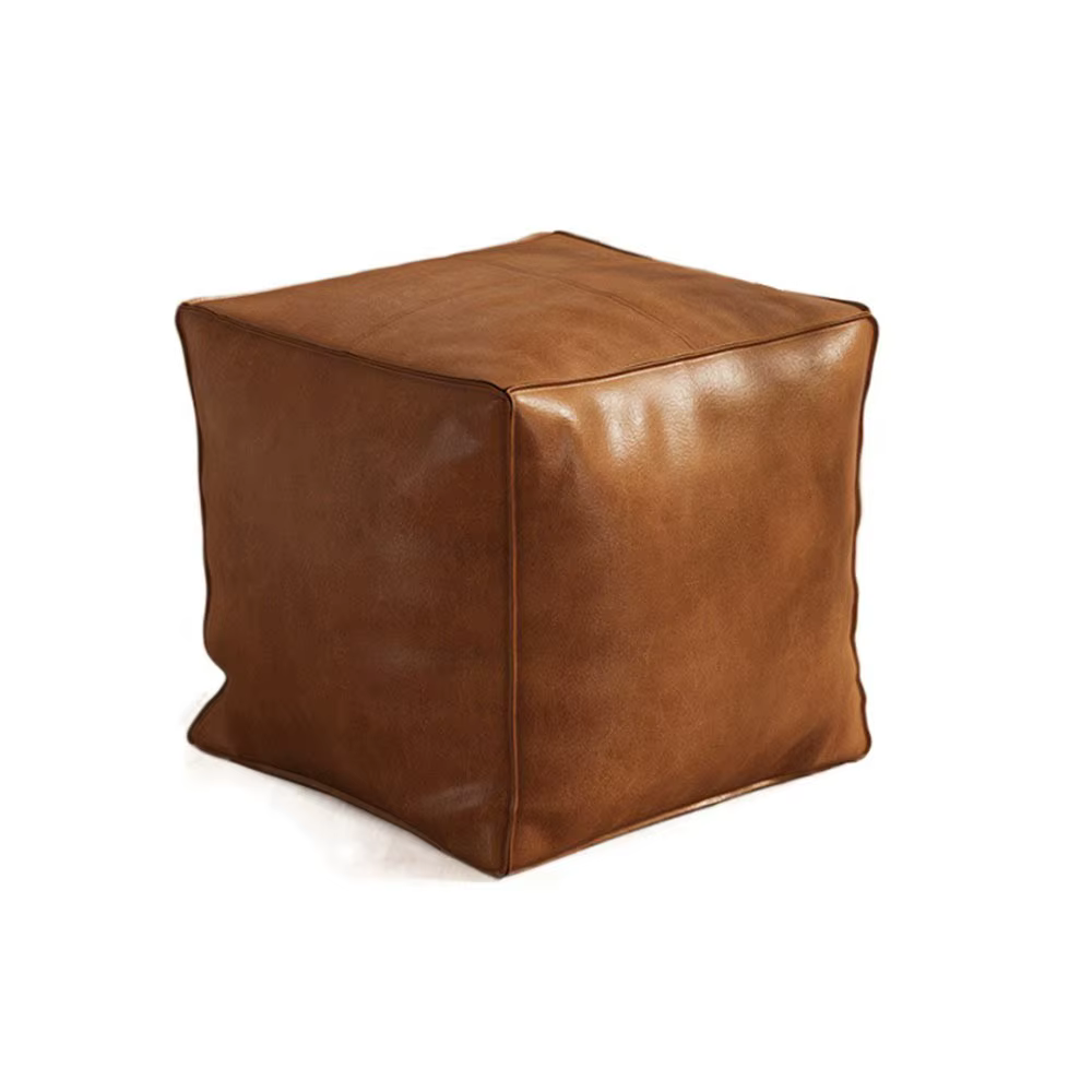 Tabouret de rangement minimaliste antidérapant, imperméable, grande capacité, Ottoman carré empilabl