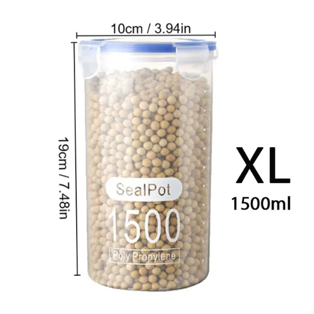 Boîte de Conservation des citrouille Transparente Scellée en Plastique, Grande Capacité, avec Échell