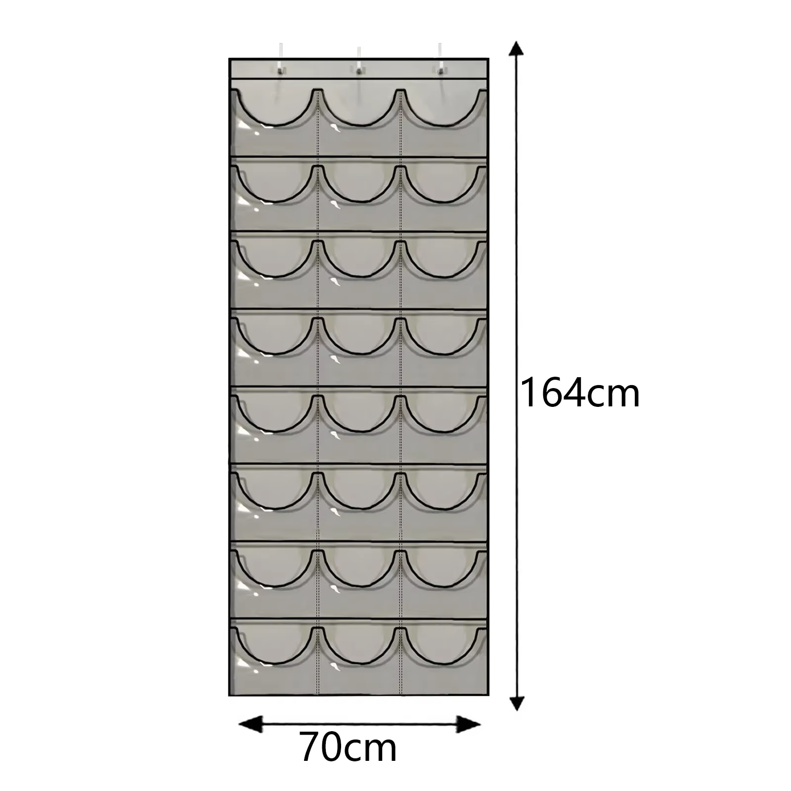Support de rangement pour chapeaux, organisateur de 24 poches transparentes, support de protection p