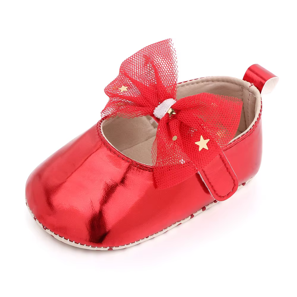 Chaussures pour Bébé Fille, Mocassins à Nministériels d Papillon, avec Ruban, Semelle en Caoutchouc 