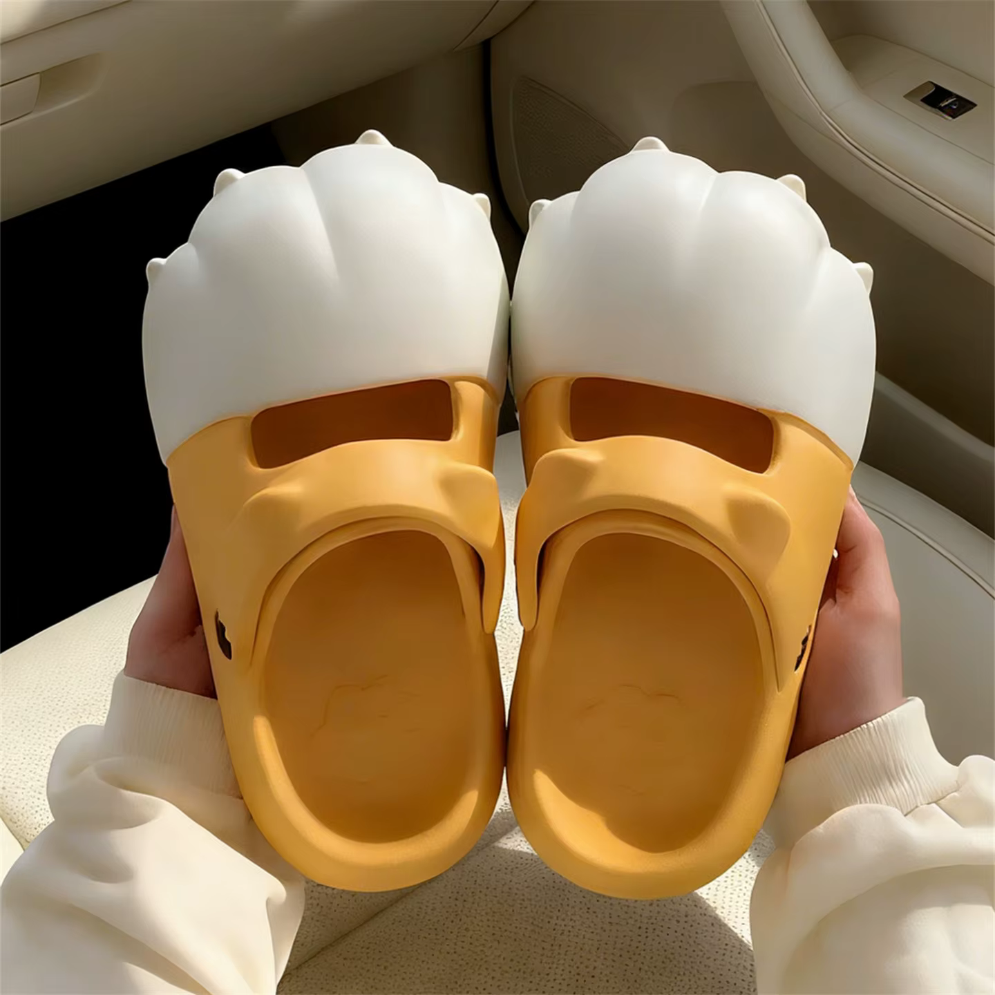 Chaussures perforées à semelle épaisse multicolores pour femmes, antidérapantes et résistantes à l'u