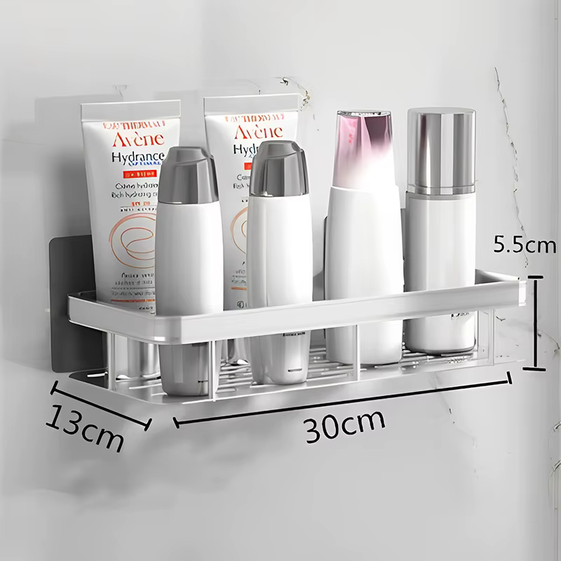 Étagère murale de salle de bain sans poinçon, sans perceuse, étagère de douche, organisateur de rang
