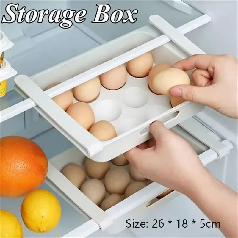 Boîte de Rangement d'emoufs Réversible, Porte Latérale du Réfrigérateur, Accessoires de Cuisine