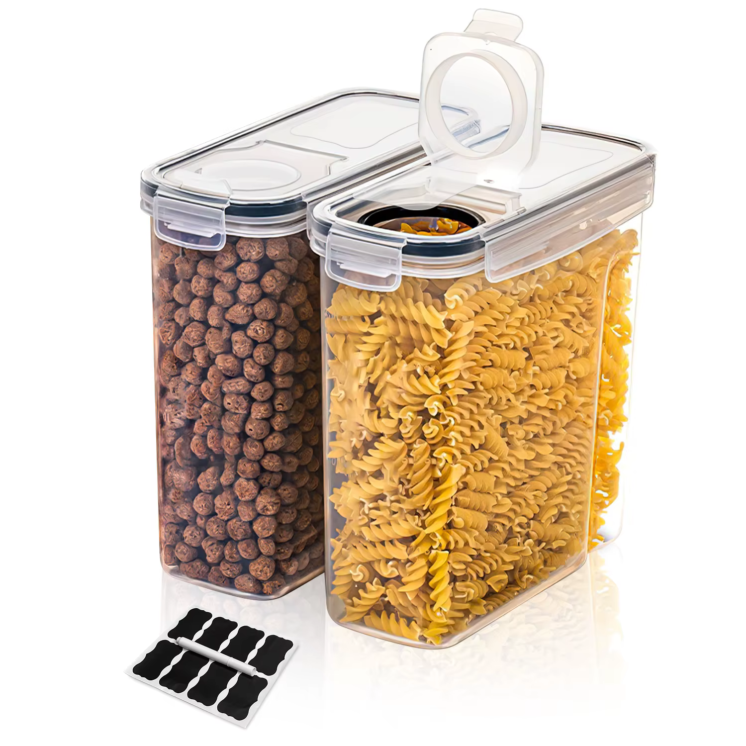 Ensemble de stockage de récipients de céréales de 2/3/4 (2,5 L 84 oz), récipients hermétiques de sto