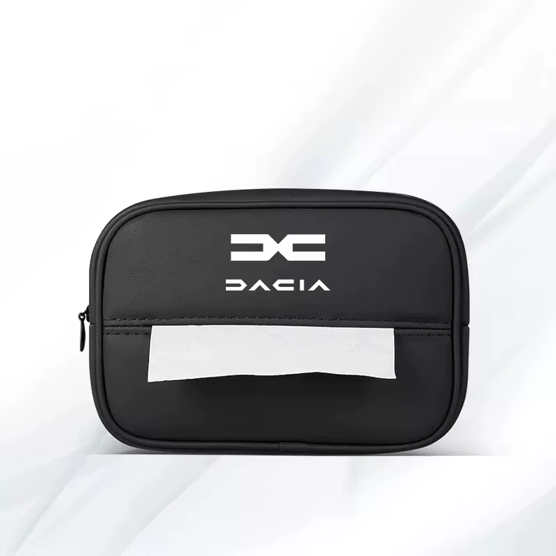 Boîte de rangement de mouchoirs avec Logo de voiture, accoudoirs, pare-soleil, accessoires de siège 