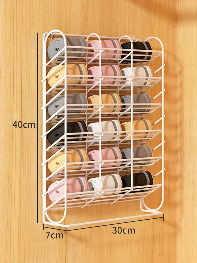 Support de rangement suspendu, support mural, armoire sans poinçon, support de rangement pour sous-v