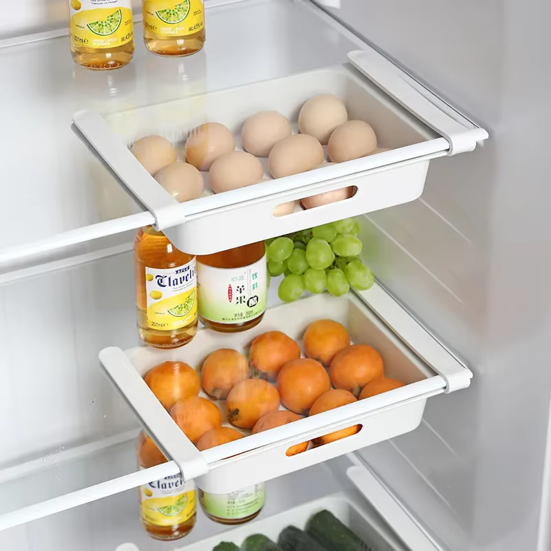 Boîte de rangement des aliments au réfrigérateur, accessoires de cuisine, organisateur d'œufs, boîte
