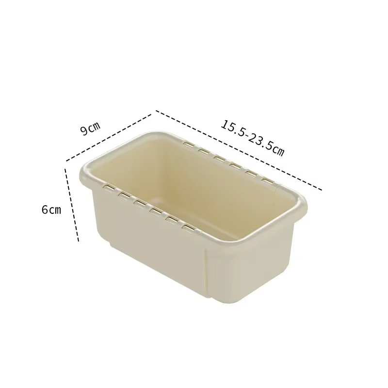 Boîte de rangement de séparation évolutive, boîte de rangement de tiroir d'ustensiles de cuisine mén