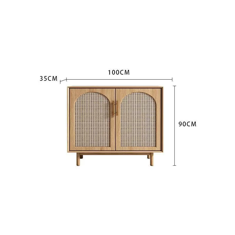 Petite armoire de rangement en arc de Style Simple, pour appartement, salon, entrée, bois massif, in