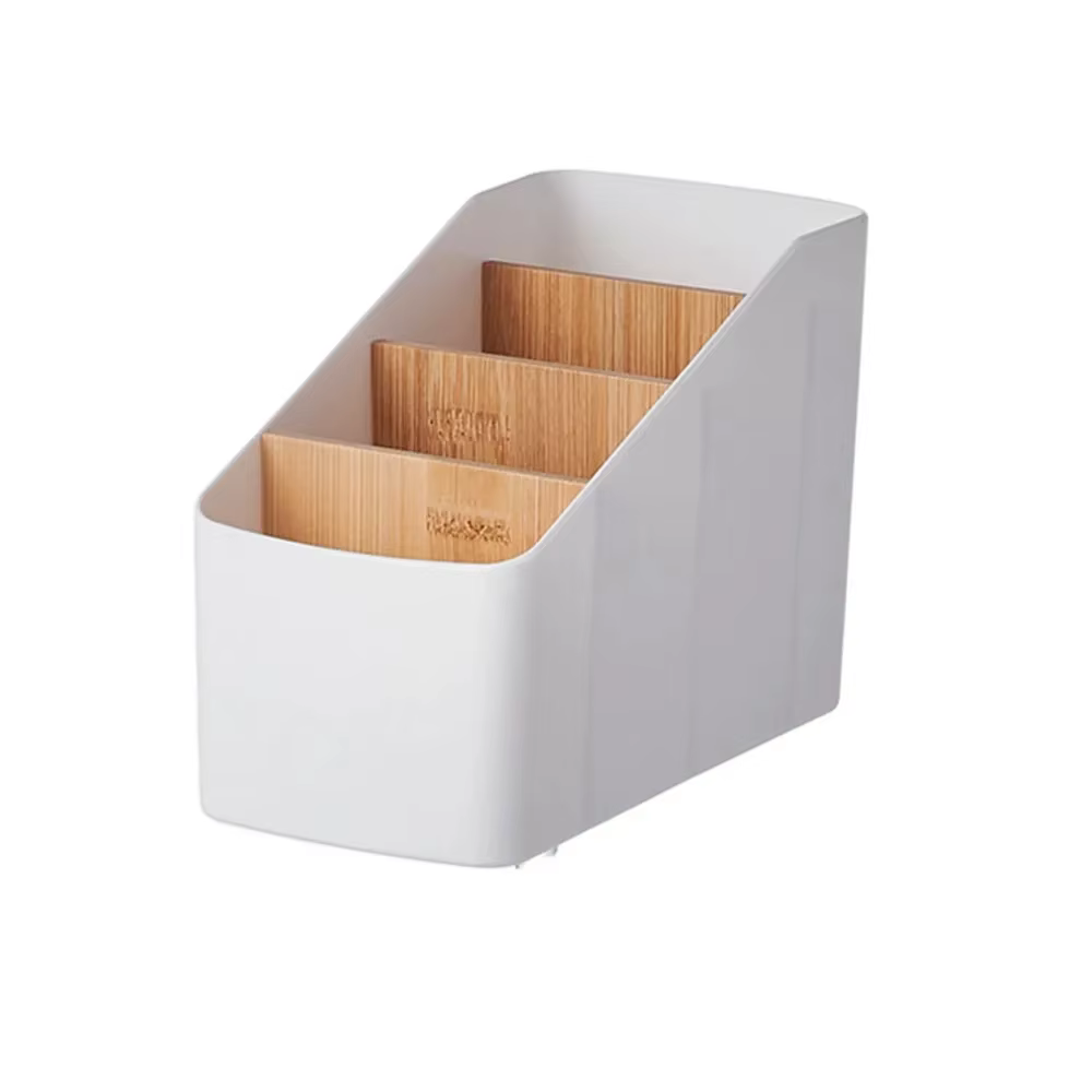 Boîte de rangement trapézoïdale de bureau, 1 pièce, boîte de tri de papeterie, télécommande polyvale