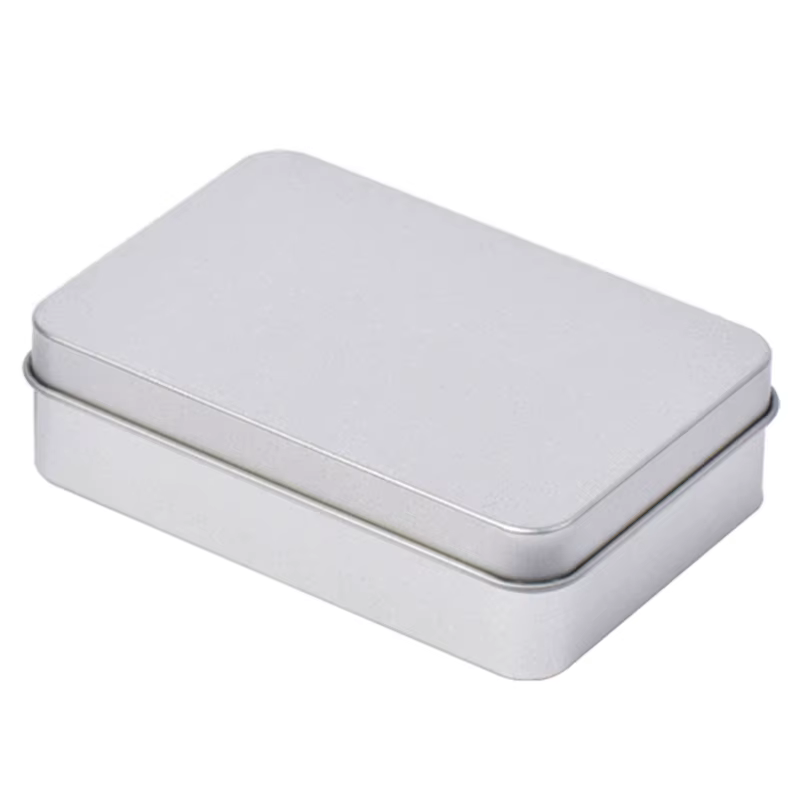 Boîte de rangement rectangulaire en métal pour cartes à jouer, conteneur pour bijoux, emballage pour