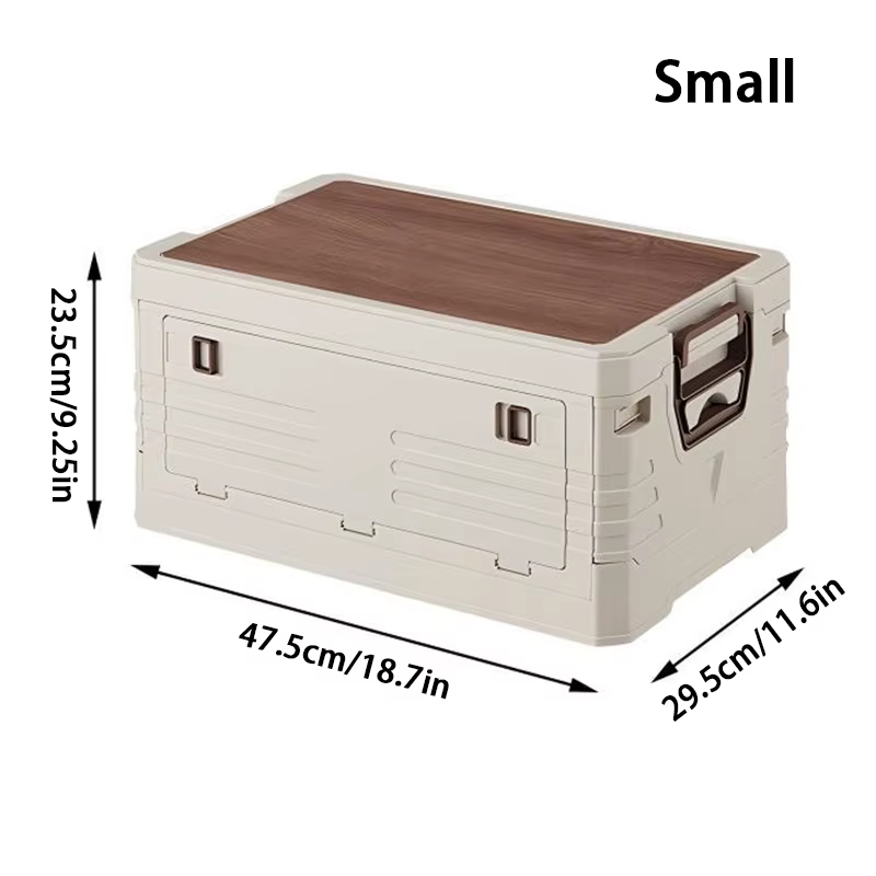 Boîte de rangement couverte 1 pièce, organisateur de coffre de voiture, boîte de rangement pour camp