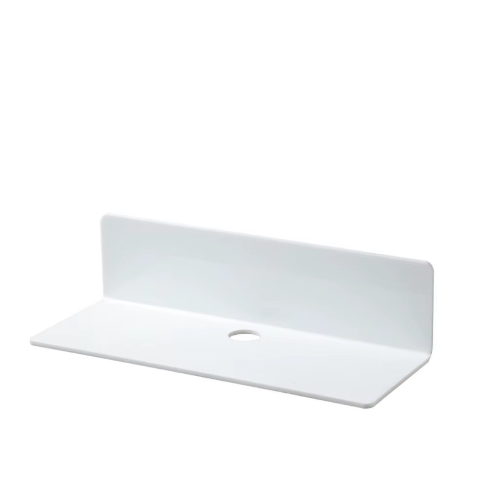 Étagère Murale Flottante en Acrylique de Style Minimaliste T1, Installation Facile, Décoration Blanc