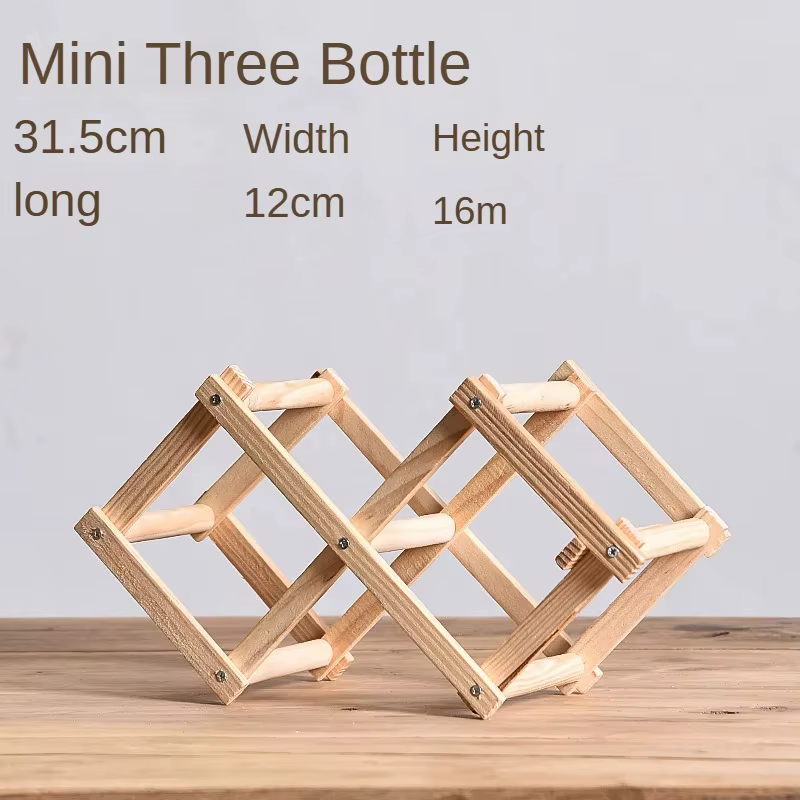 Étagères à vin en bois empilables, armoires à vin, ustensiles de bar à la maison, outils de bar, 3, 
