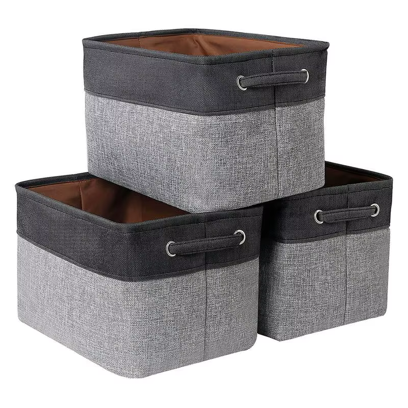 Paniers de rangement pliables avec ULFoy, paniers robustes pour ranger les jouets, le nettoyage, les
