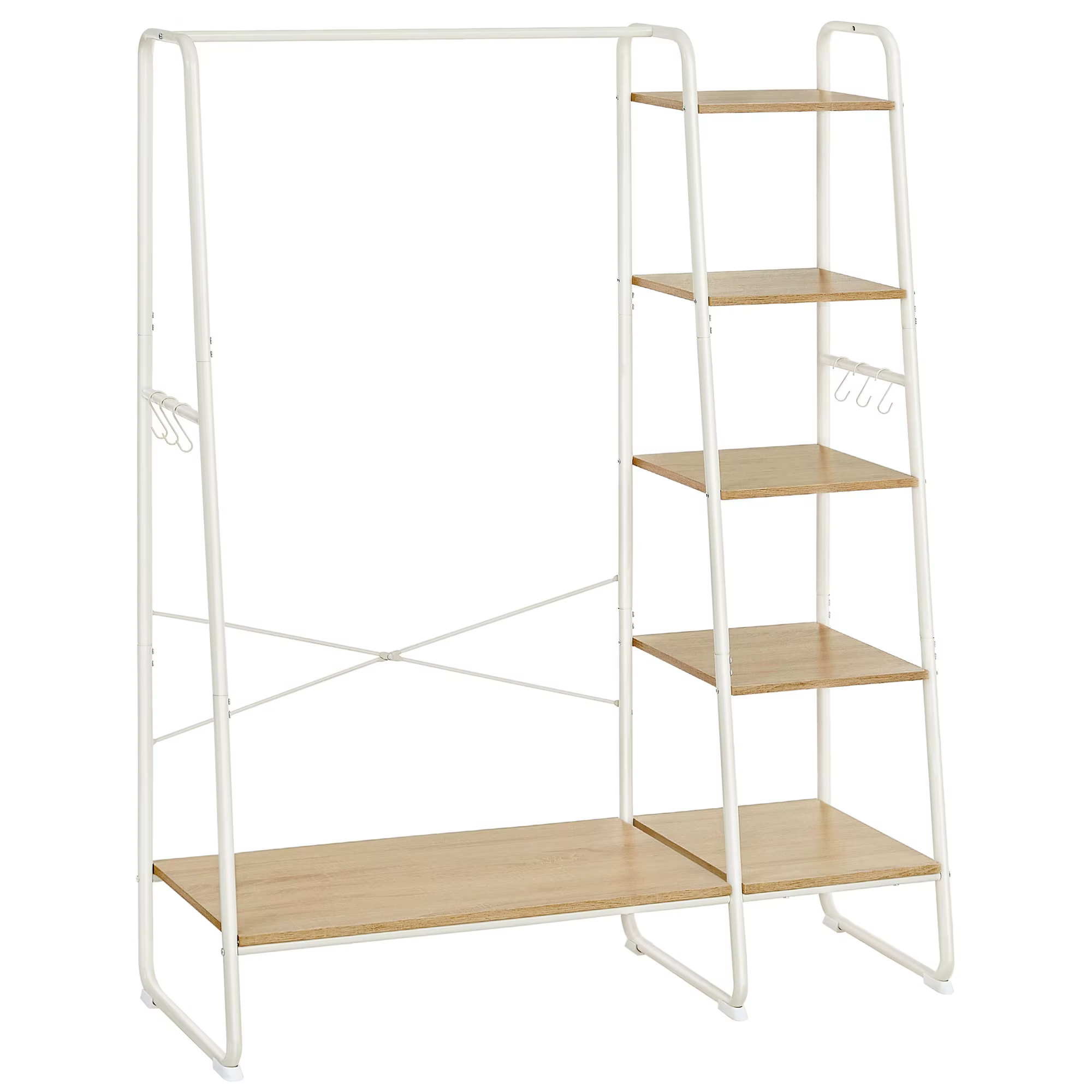 Vasagle Style industriel chambre porte-vêtements porte-manteau cintres en bois porte-vêtements entré