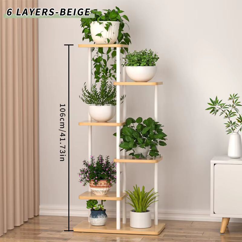 Support pour plantes, étagère en bois pour fleurs, 5/6/8 niveaux, présentoir, étagère de rangement, 