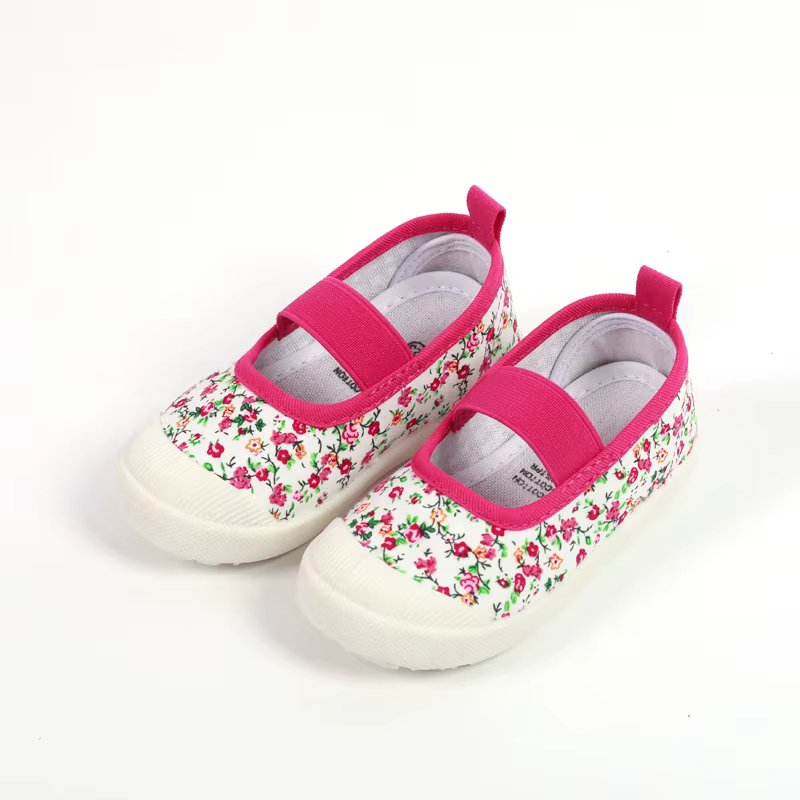 Chaussures en toile décontractées pour bébés filles, baskets unies pour enfants, chaussures souples 