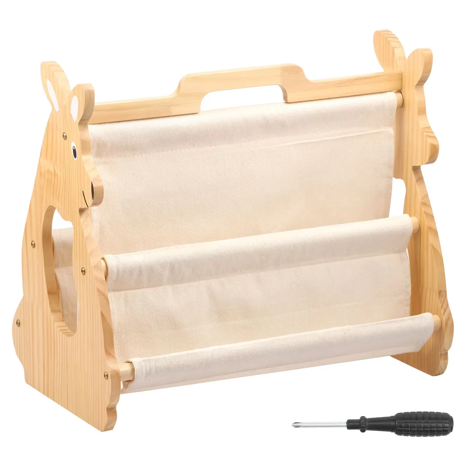 Étagère à livres pour enfants, étagère à livres pour tout-petits, en bois, portable, pour chambre d'