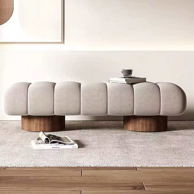 Tabourets minimalistes italiens, poufs, banc à chaussures nordique avec siège, meubles de maison, ve