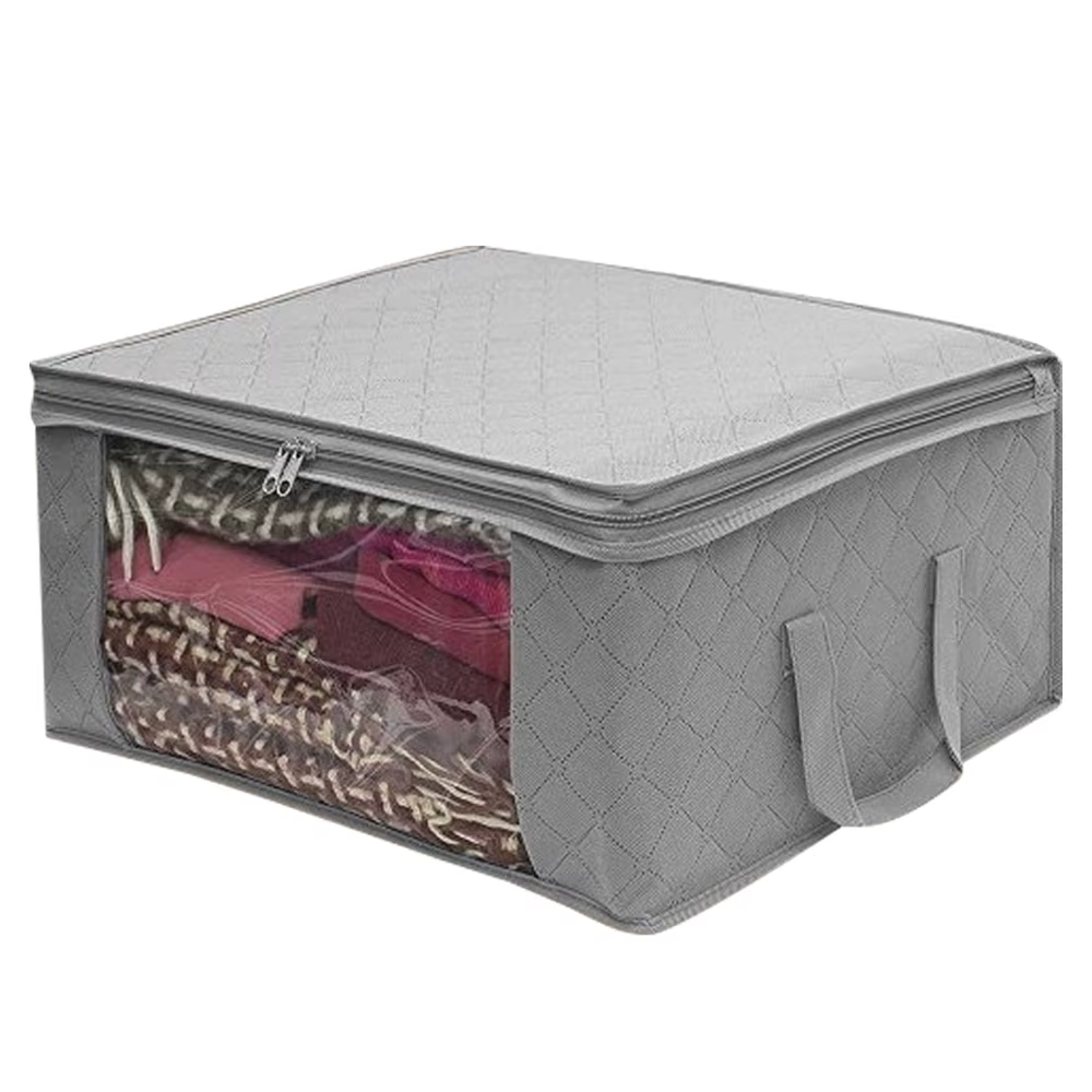 Boîte de rangement pour vêtements, sac de rangement pour vêtements, fenêtre transparente, fermeture 
