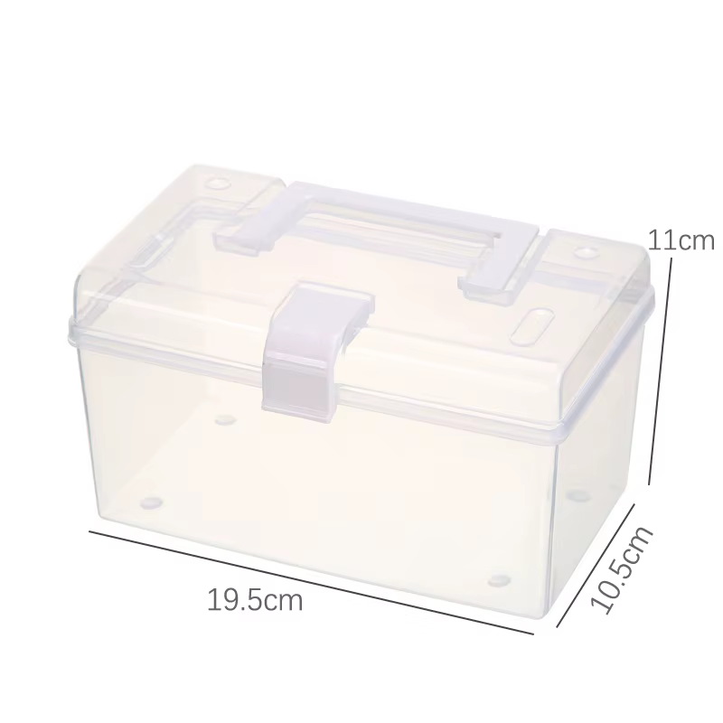 Boîte de rangement en plastique, organisateur médical, armoire à pharmacie Portable, boîte de Kit d'
