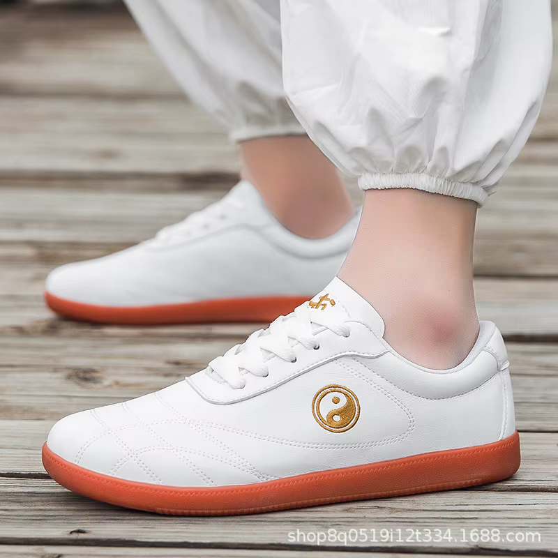 Chaussures de Tai Chi tendance en cuir, style unisexe pour couple, chaussures d'entraînement, promot