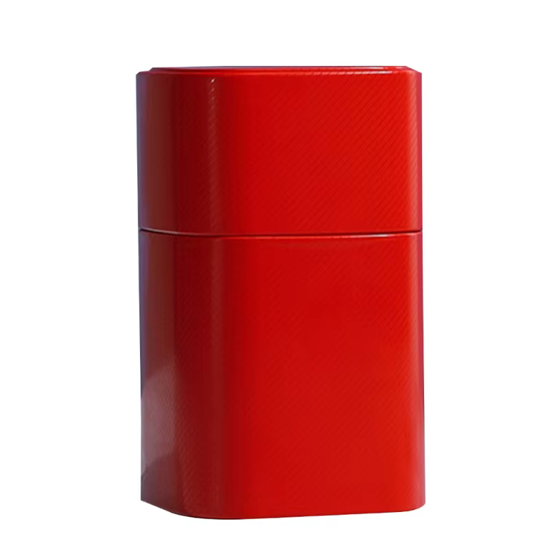 Pot à thé élégant, boîte à thé en métal pour le stockage du thé en vrac, motif de peinture à l'huile
