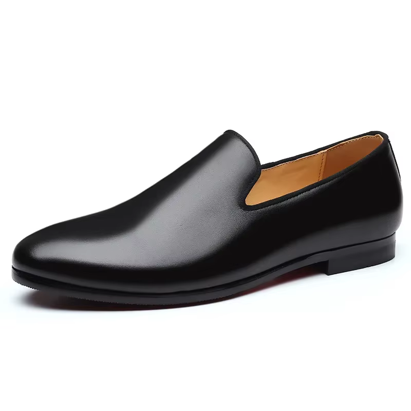 Chaussures décontractées en cuir pour hommes, nouvelles chaussures habillées d'affaires exquises, mo